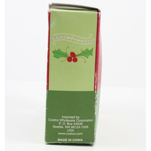 Costco Whimsical Christmas Ornament Santa Claus Stars Noel w/Box - Picture 6 of 7